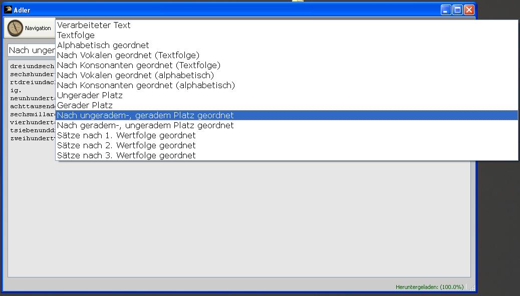 Meine App bei Bedienung der Combo Status = bad, aber benutzbar!