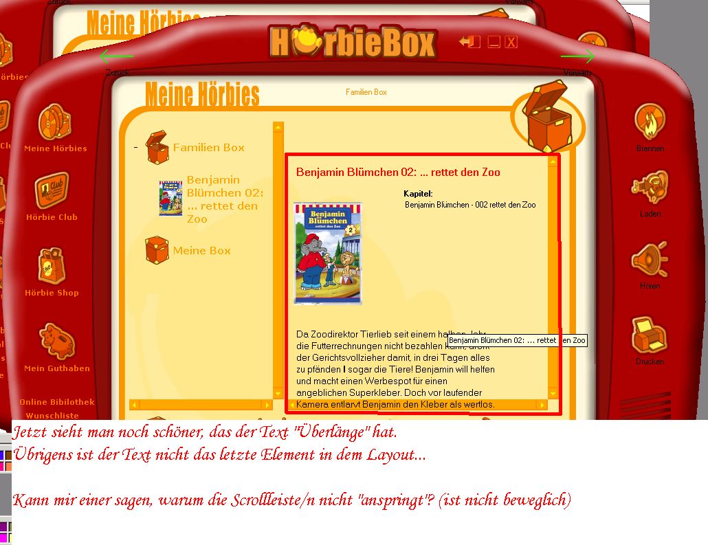 Scrollbarpolicy: AlwaysOn