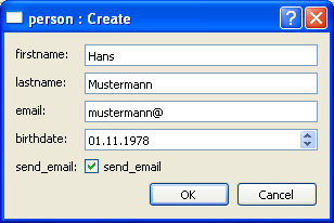 Ein generierter Dialog